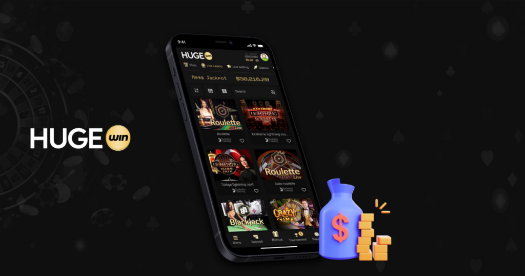 casino via mobile version at HUGEwin